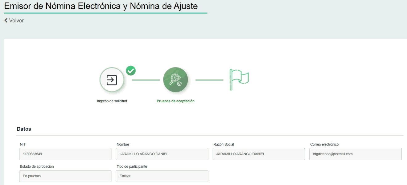 Ventana Emisor de Nomina-electronica y Nomina de Ajuste